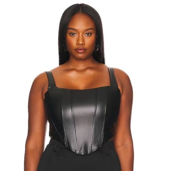 REVOLVE Tops - Remi x REVOLVE Ali Faux Leather Corset - Size XL